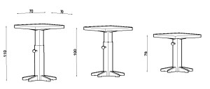 Tavolo telescopico dimensioni
