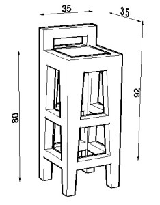 SgabelloPlinio dimensioni