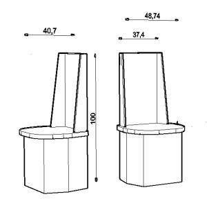 Trono tubo dimensioni